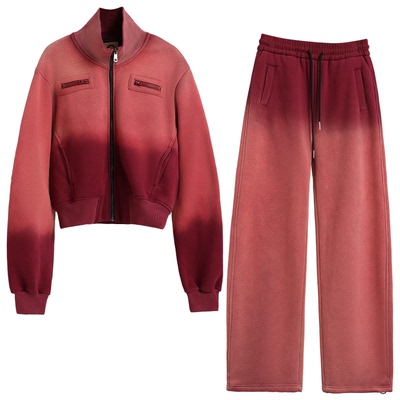 渐变色运动套装女2026冬装减龄