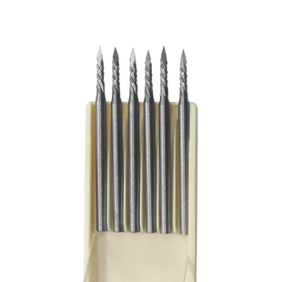 曼宇牙针核雕针牙雕刀首饰雕刻刀微雕铣刀磨头2.35柄尖刀针圆柱针