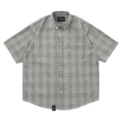 boy廓形混纺日系复古短袖衬衫