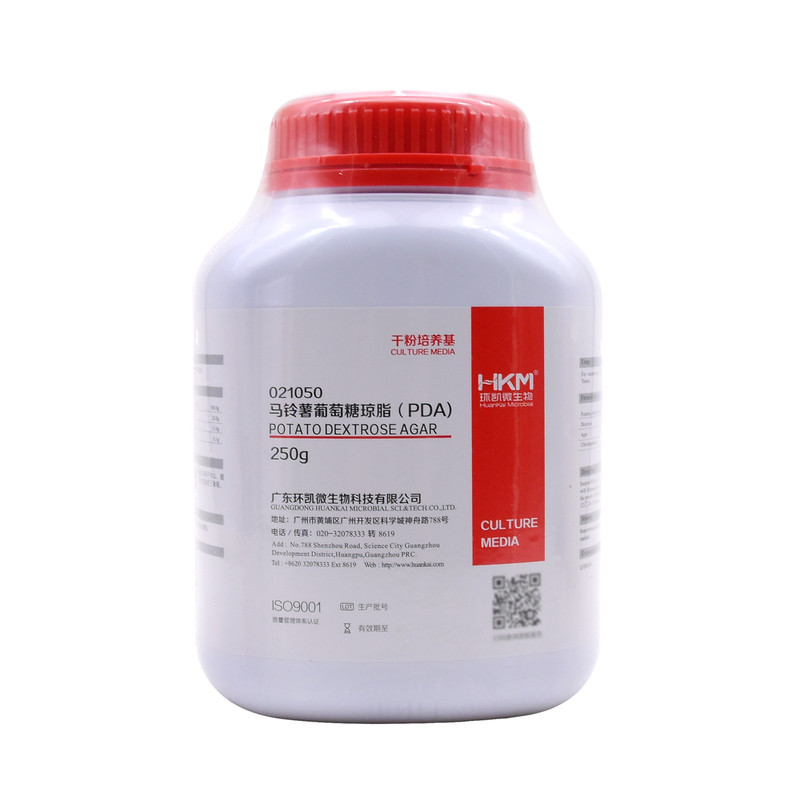 马铃薯葡萄糖琼脂（PDA）021050霉菌分离鉴定培养基250g广东环凯