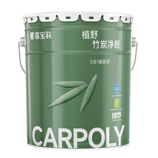 嘉宝莉竹炭抗甲醛油漆乳胶漆室内家用墙漆白色内墙墙面漆自刷涂料