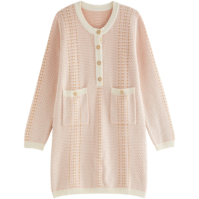 BELLYWEAR小香风外出圆领哺乳裙