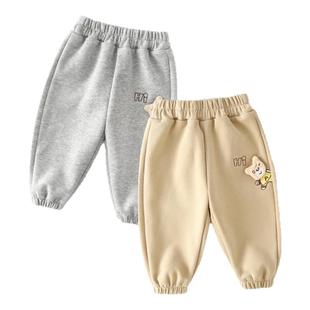 男童裤子春秋宝宝长裤开春儿童卫裤婴儿运动裤春季女童休闲裤宽松