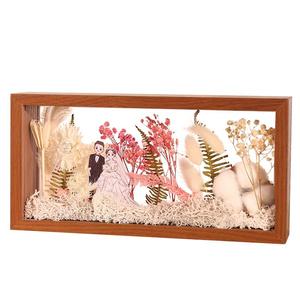 中空干花相框diy手工双面展示盒