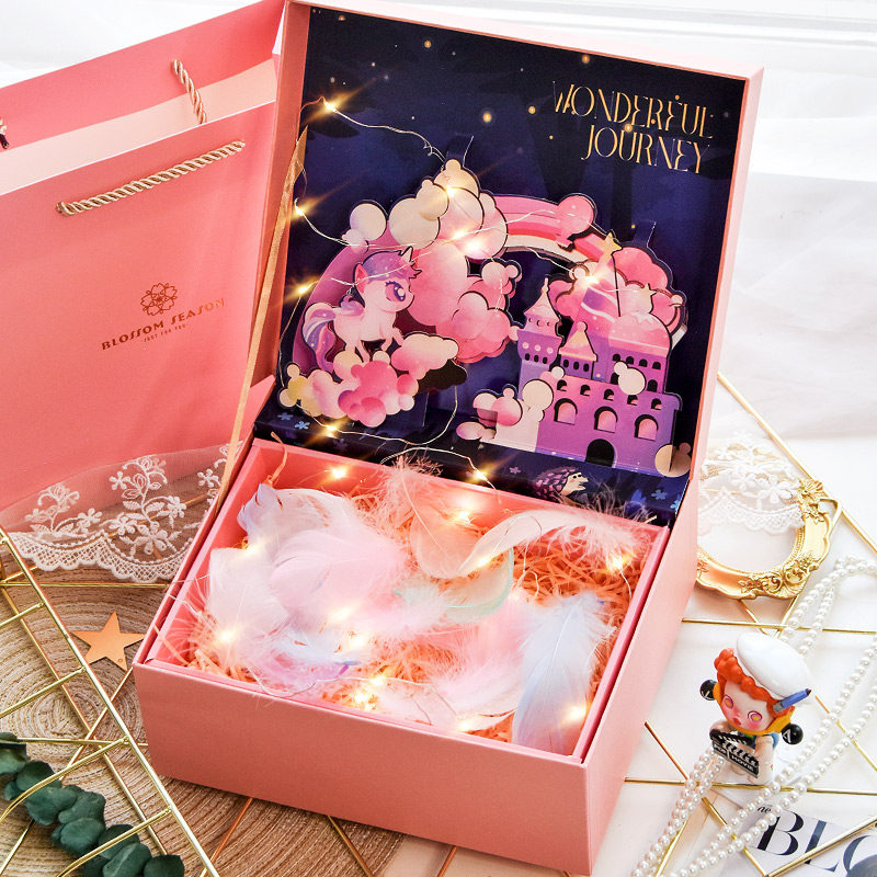 礼盒空盒男生款礼品盒包装盒大号生日盒子立体仪式感高档礼物盒子