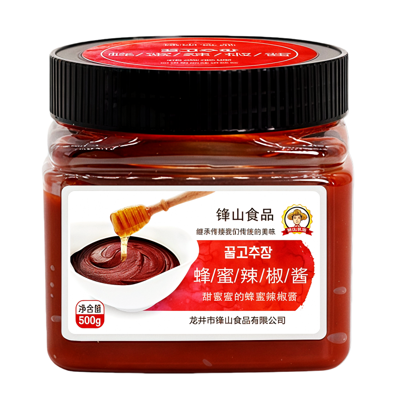 锋山辣椒酱500g瓶装韩式辣椒酱
