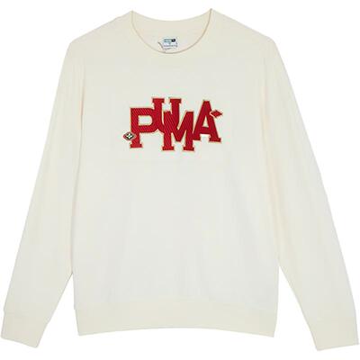 Puma/彪马正品春季女士圆领宽松休闲运动长袖卫衣625839-65