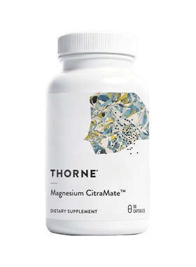 Thorne悦恩美国进口柠檬酸镁胶囊双重复合镁放松助好眠90粒M272