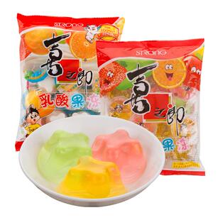 喜之郎果汁果冻360gx5袋 什锦乳酸果冻丁布多味儿童休闲零食礼包