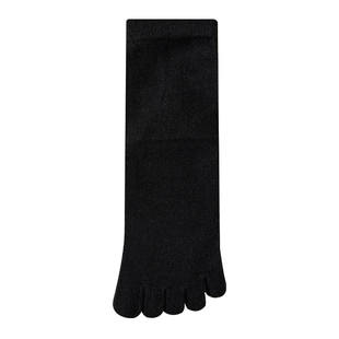 羊毛五指袜子女中筒袜秋冬加绒加厚保暖五趾袜防菌防臭羊绒分趾袜