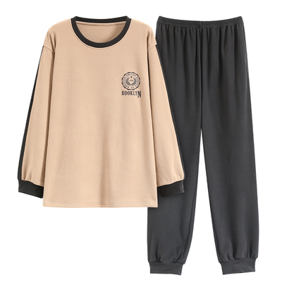 新款加厚薄绒保暖家居服套装