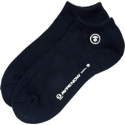 Aape徽章刺绣简约多色短袜