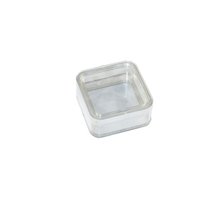 透明亚克力悬浮薄膜芯片高弹性膜硅片裸石裸钻展示收纳包装保护盒