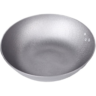 家用老式生铁锅电磁炉燃气灶适用铸铁炒锅无涂层炒菜锅不粘平底锅