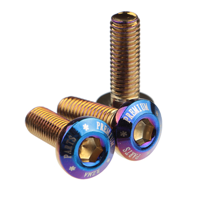 m8碟盘螺丝圆头电动车烧蓝内六角