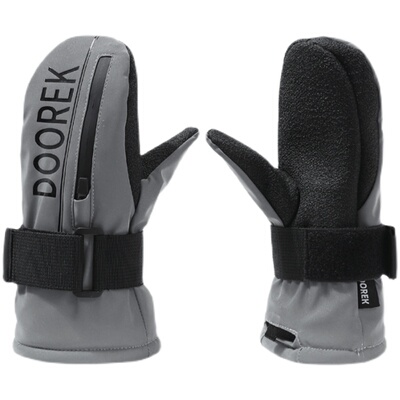 DOOREK凯夫拉防割儿童滑雪手套闷子专业防水保暖男女款