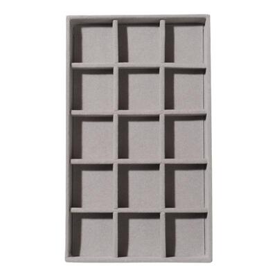 卡妞美甲工具饰品收纳盒细腻绒布