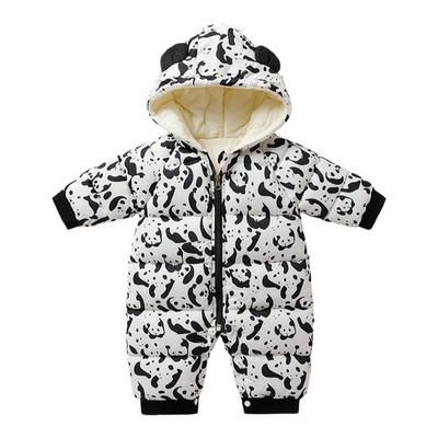 新生加厚哈衣爬爬服秋冬季