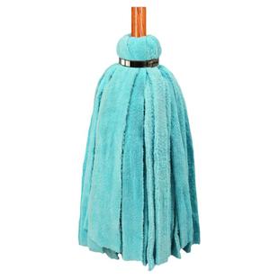 家用拖把老式布条圆头毛巾墩布木杆手拧干湿两用吸水长条棉线地拖