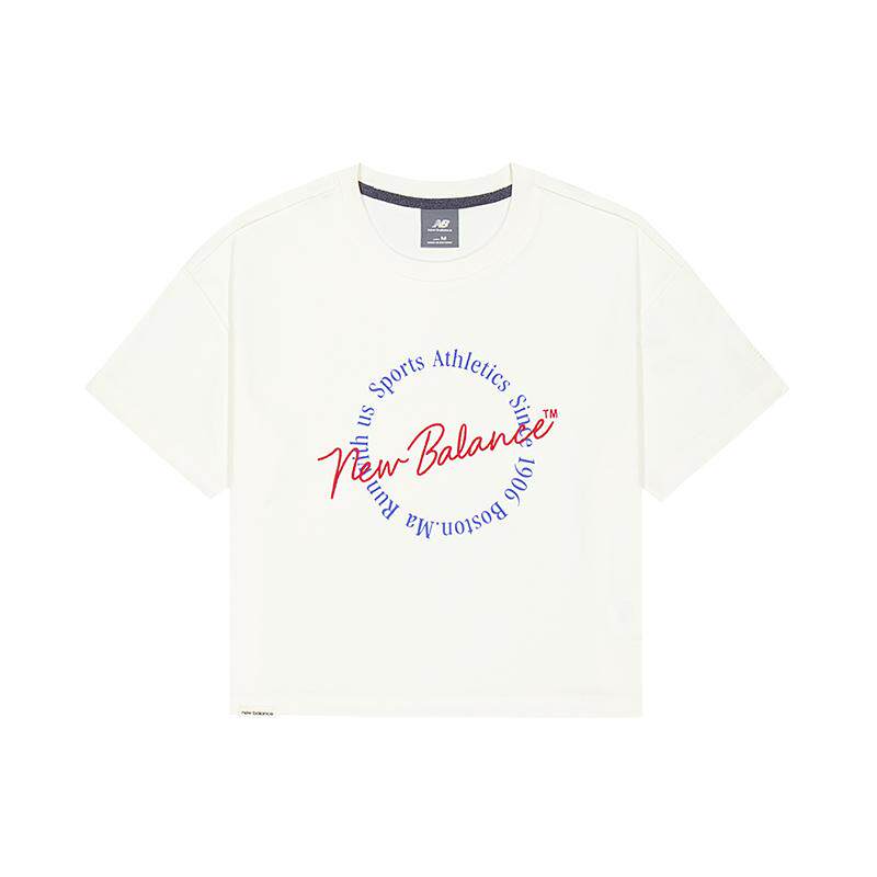 张员瑛同款|New Balance官方26新女休闲字母简约运动短袖WT61V4DW实拍图 商品