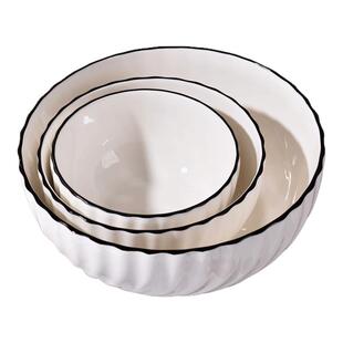 家用米饭碗新款小碗饭碗高颜值陶瓷汤碗吃饭碗简约碗碟餐具套装