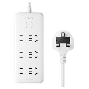 飞利浦英标插排英式转换插头插线板插座转换器英国新加坡马来西亚