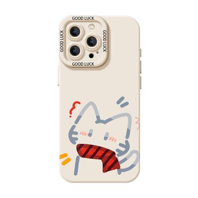 冬日围巾小猫适用iqoo15手机壳13卡通z9turbo可爱12硅胶11s一加ace6新款neo10pro情侣1+2秋冬3v/9/8/7/5/vivo