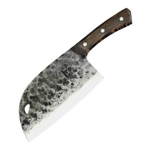 邓家刀菜刀斩切两用刀大足锻打重庆文武锤纹官方家用猪肉圆头锋利