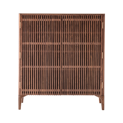 黑胡桃木岩板大容量鞋柜