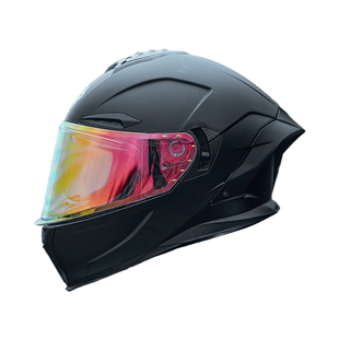 艾狮头盔男摩托车机车全盔带蓝牙耳机3c认证双镜片大尾翼跑盔四季