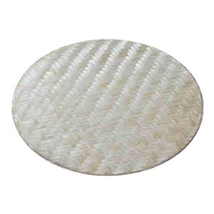 竹编簸箕手工编织圆形无孔竹筛子竹匾托盘创意幼儿园舞蹈绘画装饰