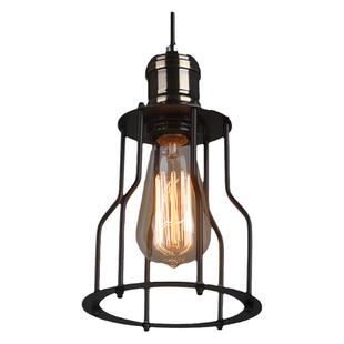 创意爱迪生灯泡吊灯仿古餐厅酒吧台咖啡馆复古怀旧铁艺小铁笼吊灯