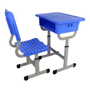 abs课桌椅环保中小学生补习托管班单人升降辅导培训桌椅调节坐姿