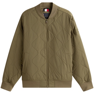 【轻薄绗缝】Tommy秋冬男装防水美式潮流飞行员棒球棉服夹克外套