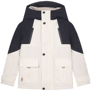 暇步士童装儿童三防加绒风衣秋冬新款宝宝男童保暖外套女童户外服