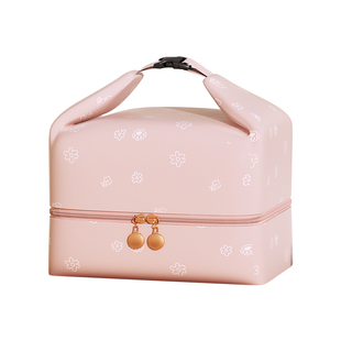 饭盒手提包手提带饭保温袋高颜值双层午餐饭包上班族小学生便当包