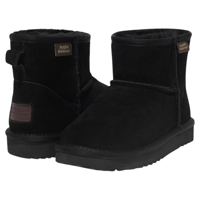 牛皮绒休闲短筒雪地靴