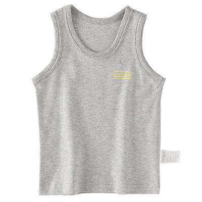 秋冬儿童纯棉无骨背心条纹打底衫