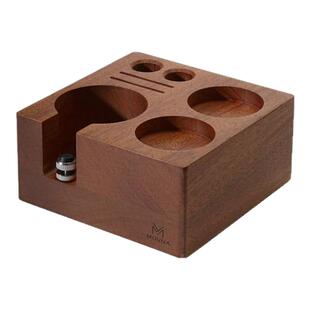 MUVNA慕威纳意式咖啡实木压粉座手柄支撑架布粉压粉器底座51/58mm