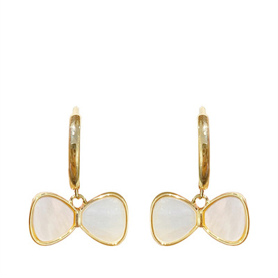 srrmhyn韩国气质蝴蝶结耳环