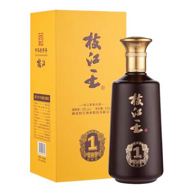 枝江王真年份1浓香纯粮食白酒52度6瓶500ml
