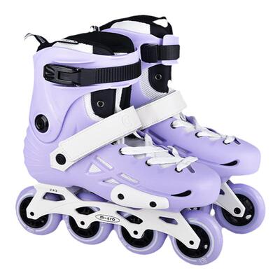 micro成人闪光休闲平花轮滑鞋