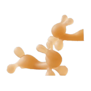 科巢兔子牙胶婴儿磨牙棒宝宝出牙期硅胶玩具咬胶可水煮防吃手神器