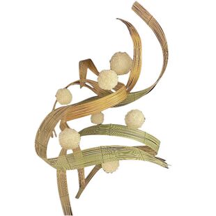 彩色竹条手工编织婚礼布置红色竹排竹篾条插花艺造型婚庆竹排装饰