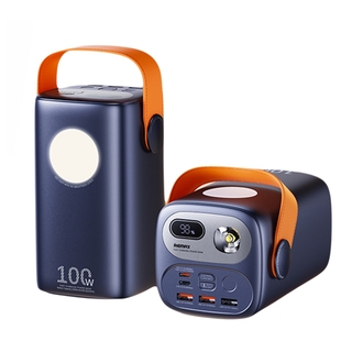 3C认证remax睿量巨量60000毫安100W超级快充多功能带灯户外充电宝