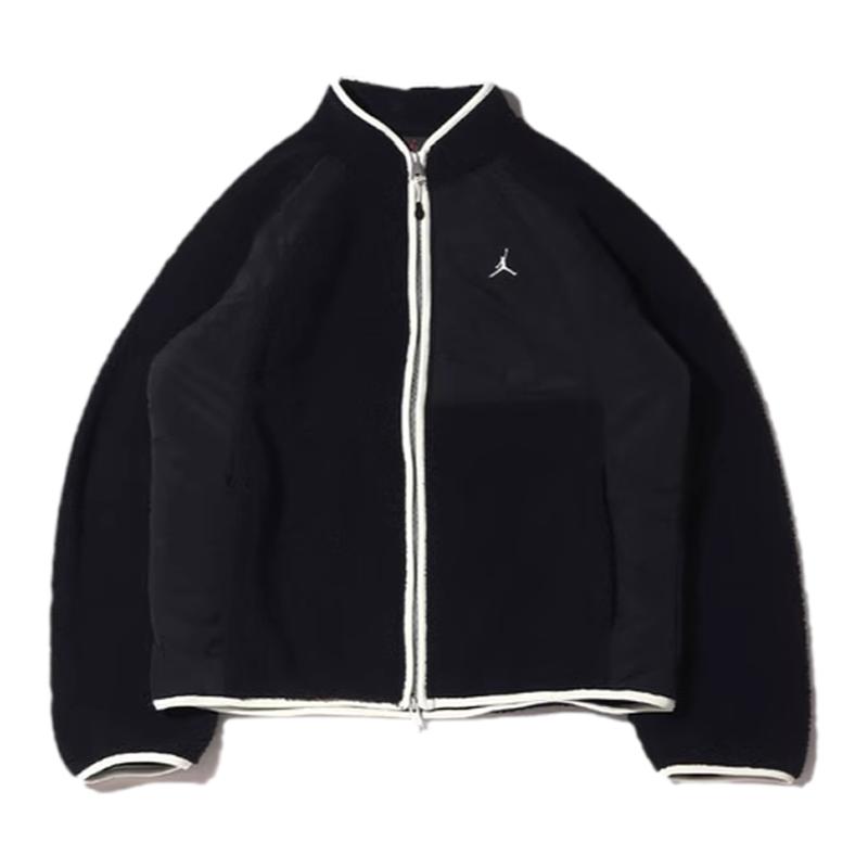 GMT8 Nike羊羔绒叠搭外套JORDAN双拉链男子夹克摇粒绒 龙年FZ6194
