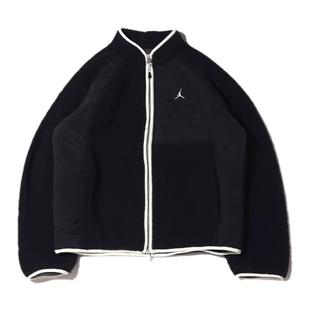 GMT8 Nike羊羔绒叠搭外套JORDAN双拉链男子夹克摇粒绒 龙年FZ6194