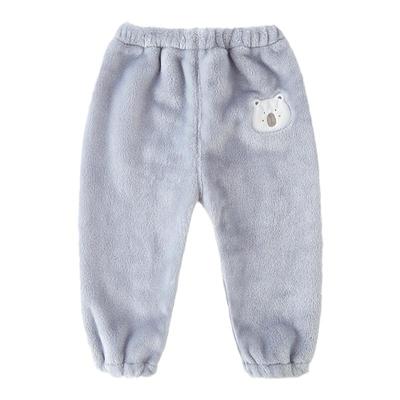 儿童珊瑚绒睡裤秋冬暖暖裤