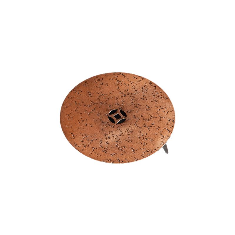 三足紫铜壶托壶架 壶承养壶垫 铜制壶托茶托杯垫隔热垫茶垫铜茶具