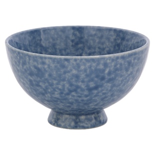 鹿谷川墨蓝饭碗釉下彩水果沙拉碗酸奶碗高颜值汤面碗高脚碗浴缸碗